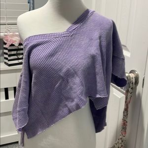 Purple swim coverup